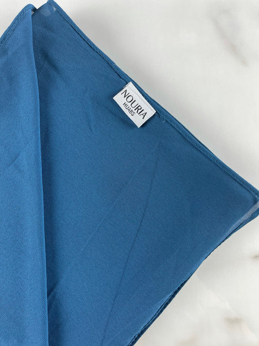 Plain Chiffon - LONDON BERRY BLUE