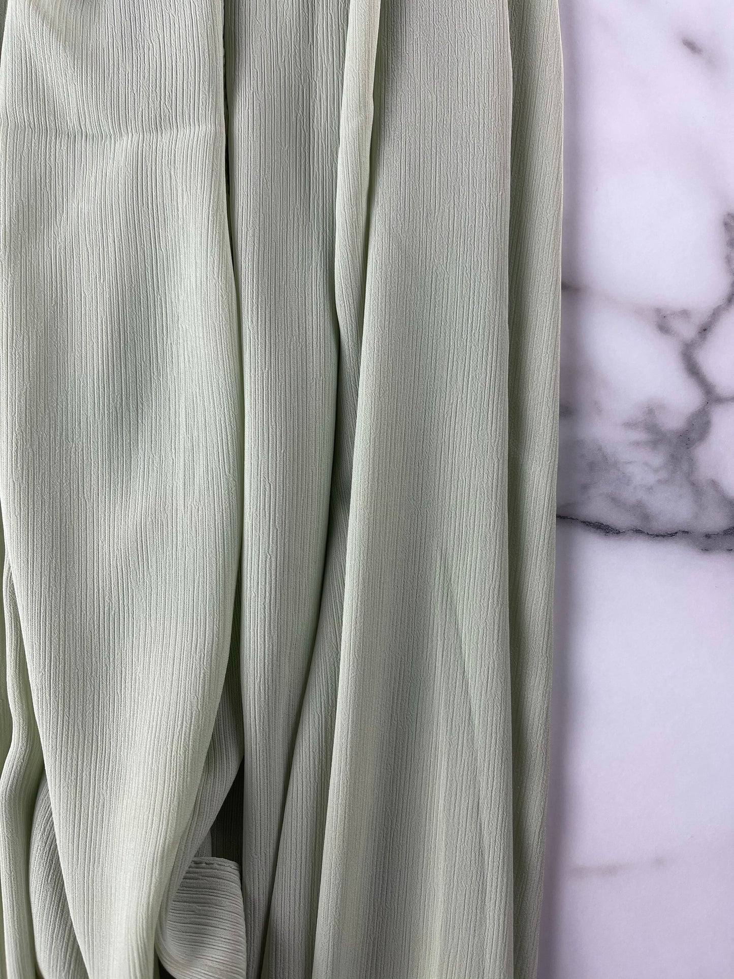 Crinkle Chiffon - PASTEL GREEN