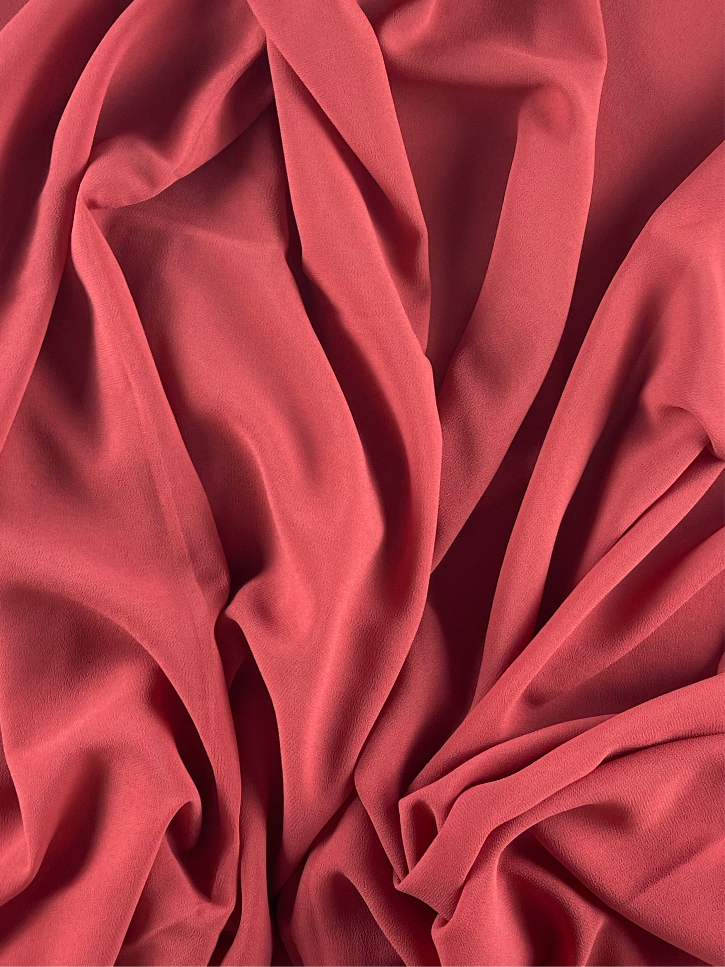 Plain Chiffon - MERCURY RED