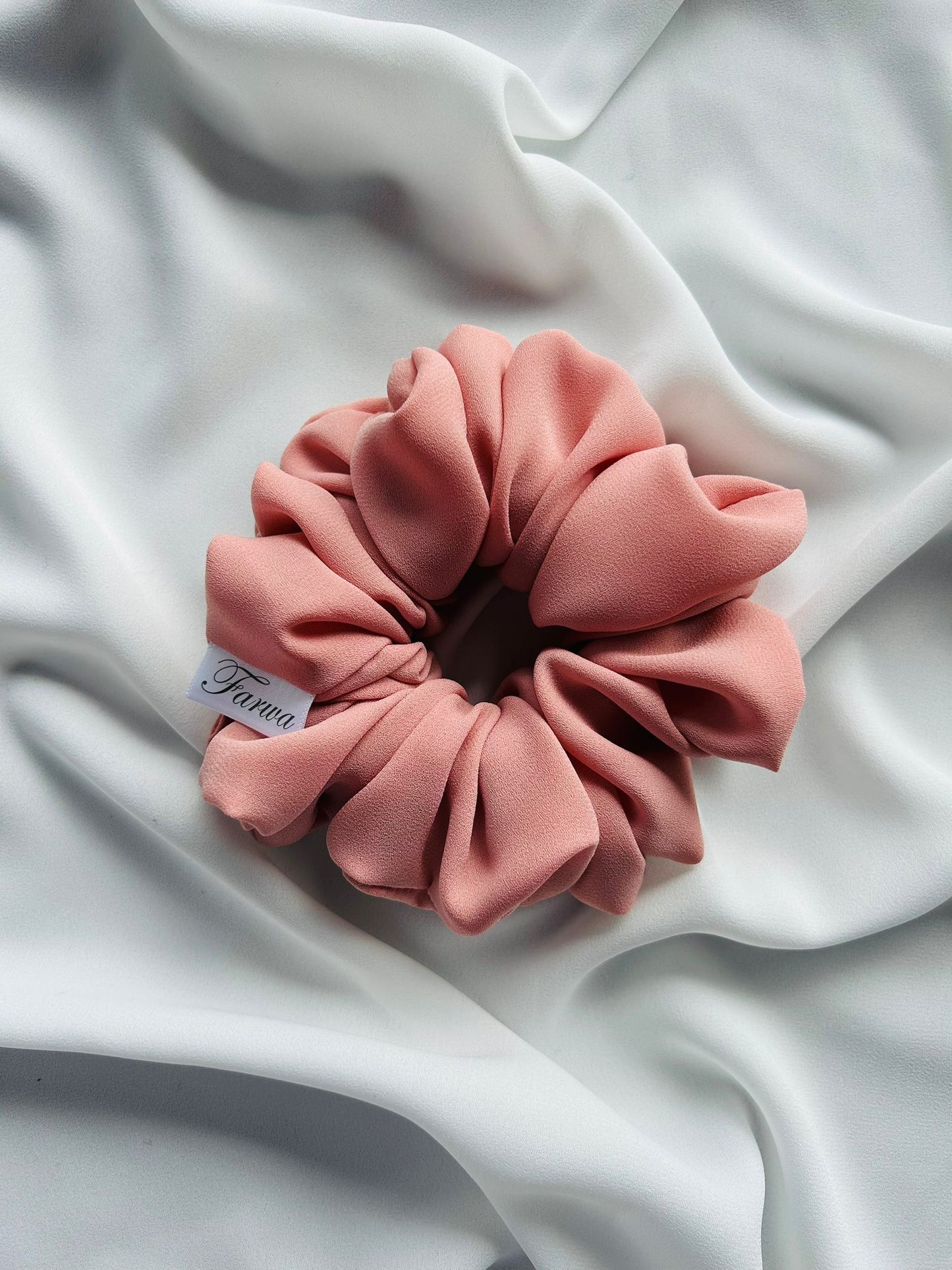 Georgette Scrunchie - Peach