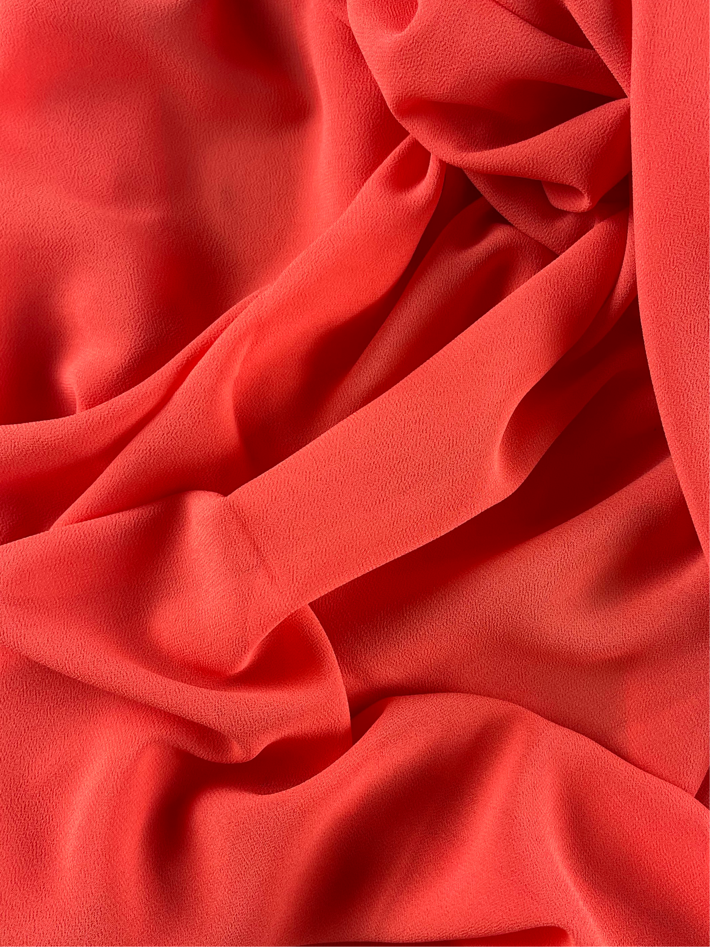 Plain Chiffon - CORAL SALMON