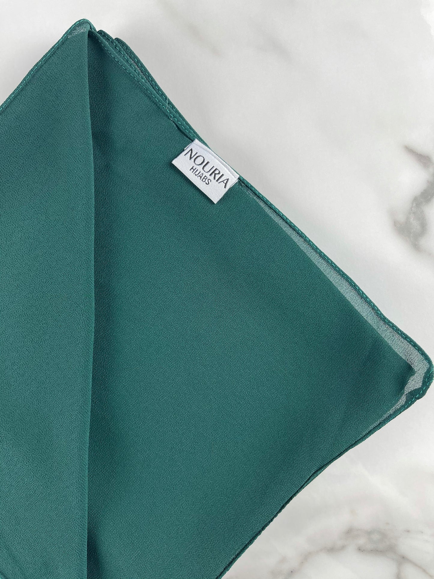 Plain Chiffon - EMERALD GREEN