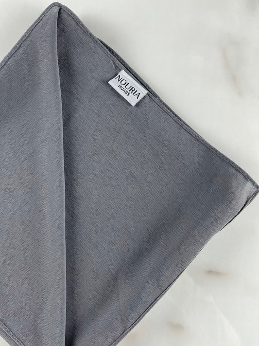 Plain Chiffon - FRIARS GREY