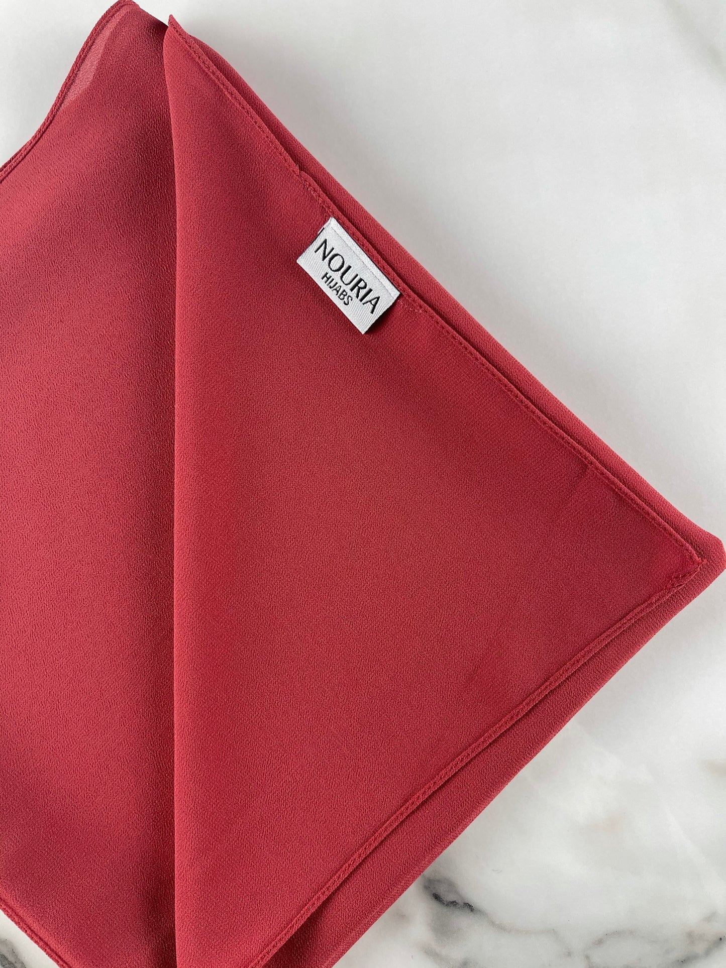 Plain Chiffon - MERCURY RED