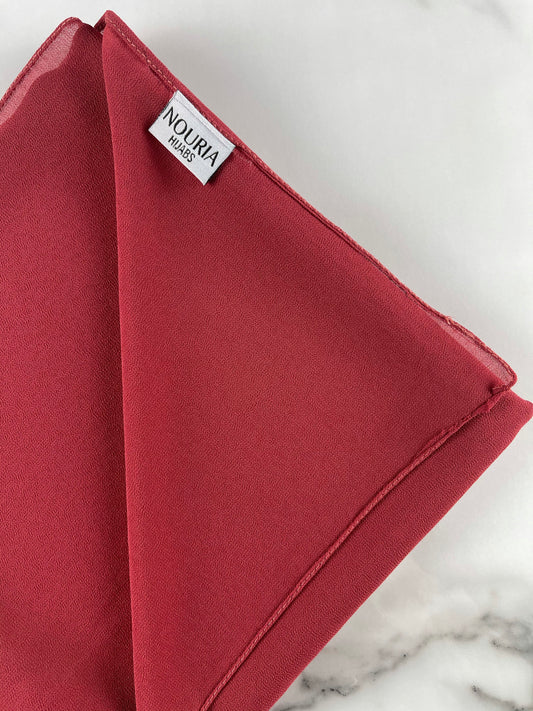 Plain Chiffon - RED