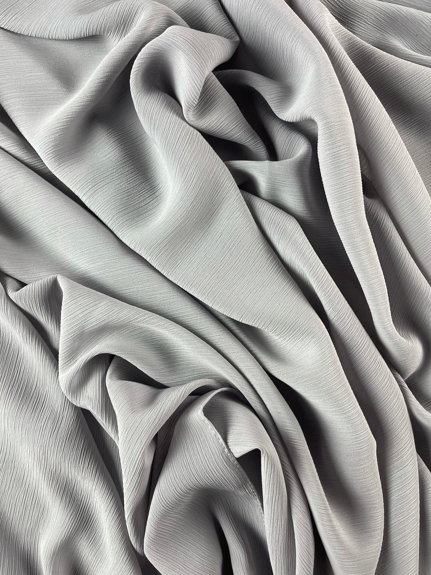 Crinkle Chiffon - GREY WIND